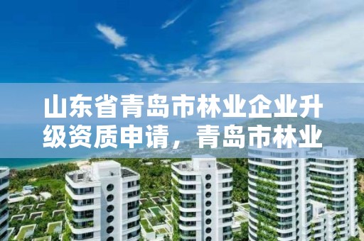 山东省青岛市林业企业升级资质申请,青岛市林业工作站