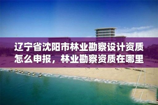 辽宁省沈阳市林业勘察设计资质怎么申报,林业勘察资质在哪里申请