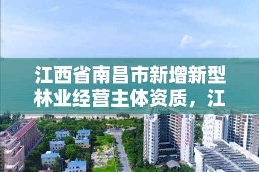 江西省南昌市新增新型林业经营主体资质,江西省南昌市新增新型林业经营主体资质公示