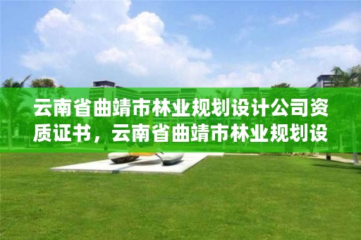 云南省曲靖市林业规划设计公司资质证书,云南省曲靖市林业规划设计公司资质证书查询