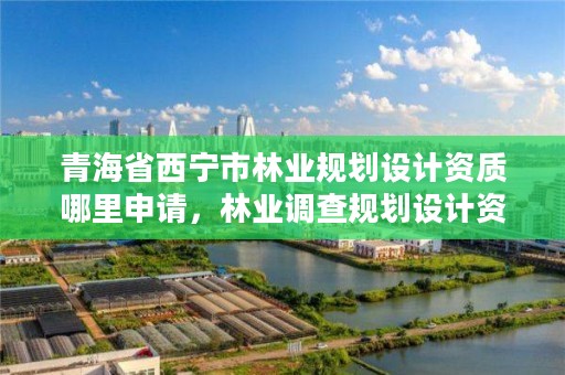 青海省西宁市林业规划设计资质哪里申请,林业调查规划设计资质查询