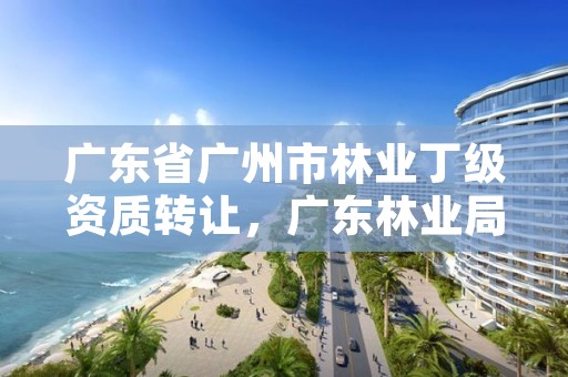 广东省广州市林业丁级资质转让,广东林业局官网