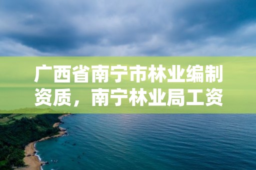 广西省南宁市林业编制资质,南宁林业局工资待遇