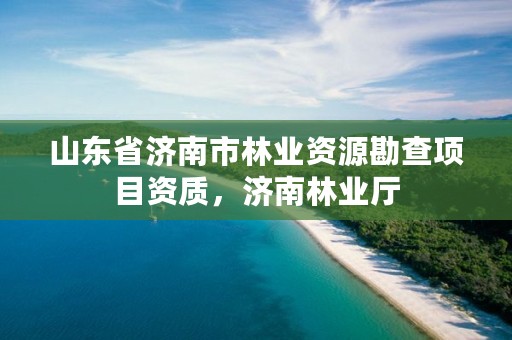 山东省济南市林业资源勘查项目资质，济南林业厅