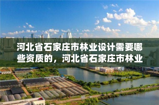 河北省石家庄市林业设计需要哪些资质的，河北省石家庄市林业设计需要哪些资质的证书