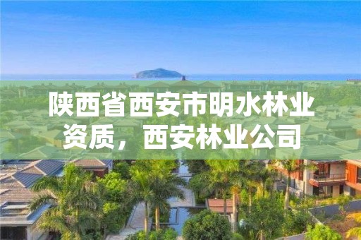 陕西省西安市明水林业资质，西安林业公司