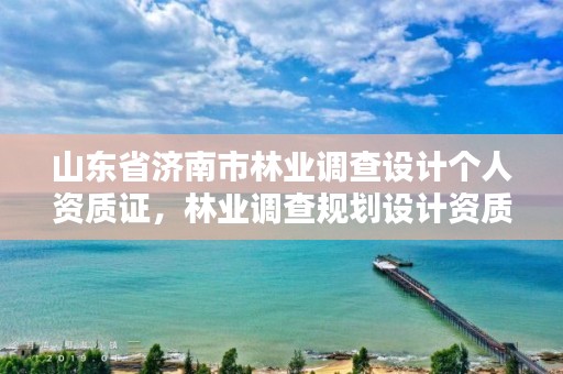 山东省济南市林业调查设计个人资质证,林业调查规划设计资质查询