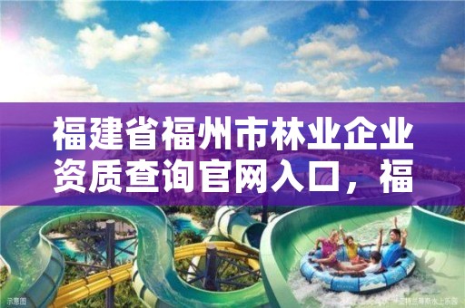 福建省福州市林业企业资质查询官网入口,福州林业局官网
