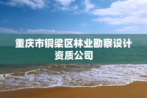 重庆市铜梁区林业勘察设计资质公司