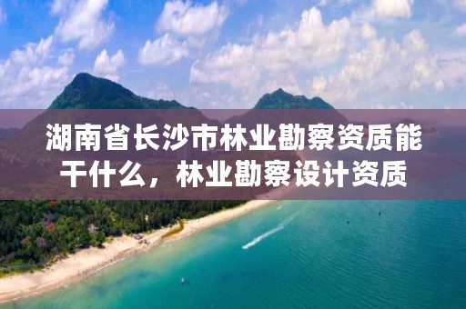 湖南省长沙市林业勘察资质能干什么,林业勘察设计资质