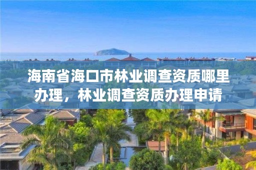 海南省海口市林业调查资质哪里办理,林业调查资质办理申请