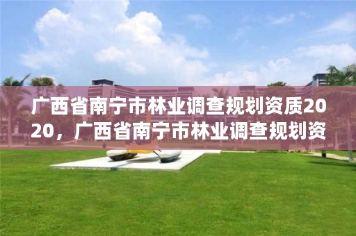 广西省南宁市林业调查规划资质2020,广西省南宁市林业调查规划资质2020公告