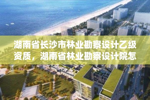 湖南省长沙市林业勘察设计乙级资质,湖南省林业勘察设计院怎么样