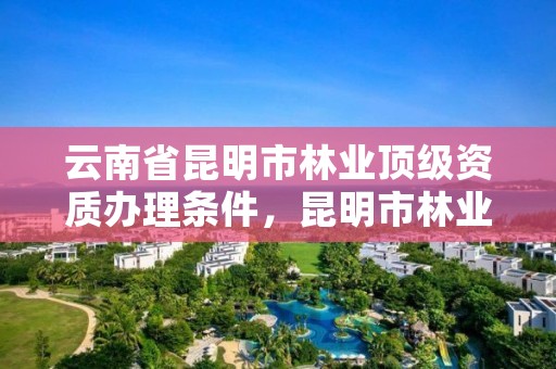 云南省昆明市林业顶级资质办理条件,昆明市林业林草局