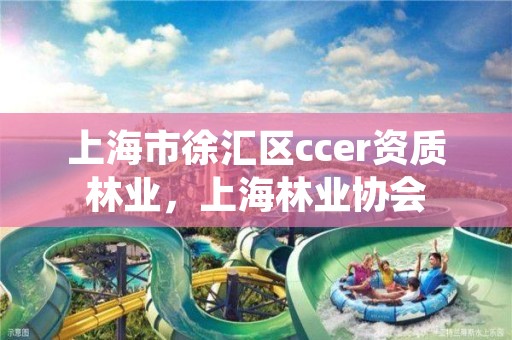 上海市徐汇区ccer资质林业,上海林业协会