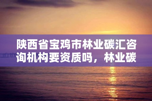 陕西省宝鸡市林业碳汇咨询机构要资质吗，林业碳汇项目的申请主体包含哪些