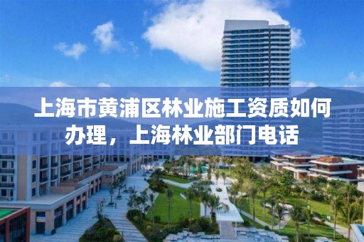上海市黄浦区林业施工资质如何办理，上海林业部门电话