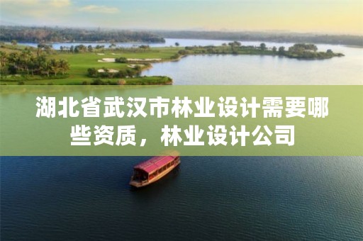 湖北省武汉市林业设计需要哪些资质,林业设计公司