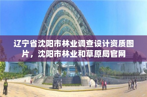 辽宁省沈阳市林业调查设计资质图片,沈阳市林业和草原局官网