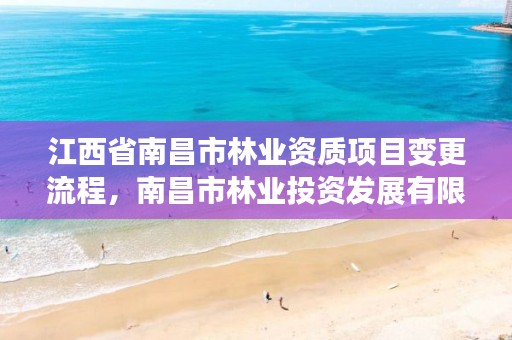 江西省南昌市林业资质项目变更流程,南昌市林业投资发展有限公司