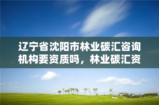 辽宁省沈阳市林业碳汇咨询机构要资质吗,林业碳汇资源项目开发的公司