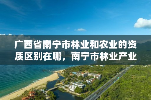 广西省南宁市林业和农业的资质区别在哪,南宁市林业产业行业协会
