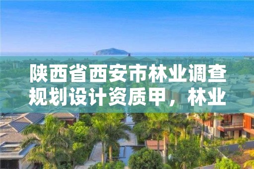 陕西省西安市林业调查规划设计资质甲，林业调查规划设计资质证书查询
