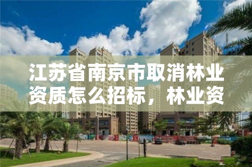 江苏省南京市取消林业资质怎么招标,林业资质取消了吗