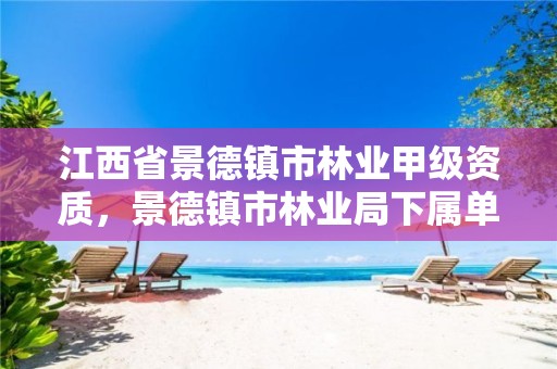 江西省景德镇市林业甲级资质,景德镇市林业局下属单位