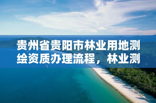 贵州省贵阳市林业用地测绘资质办理流程,林业测绘公司