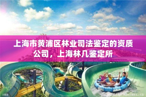 上海市黄浦区林业司法鉴定的资质公司，上海林几鉴定所