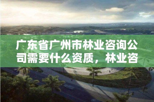 广东省广州市林业咨询公司需要什么资质，林业咨询师是什么