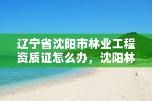 辽宁省沈阳市林业工程资质证怎么办,沈阳林业局招聘公告