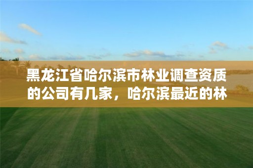 黑龙江省哈尔滨市林业调查资质的公司有几家,哈尔滨最近的林业局
