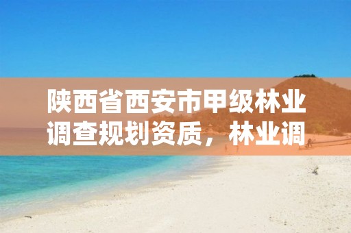 陕西省西安市甲级林业调查规划资质，林业调查规划设计资质证书查询