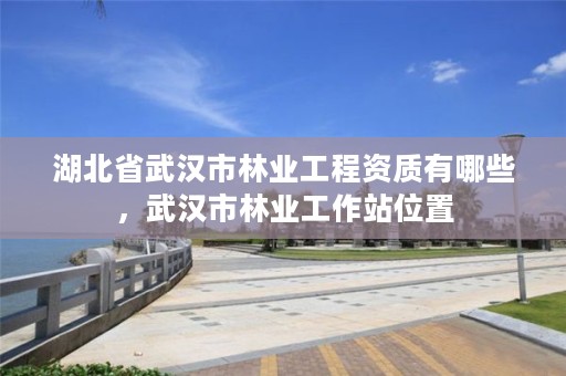 湖北省武汉市林业工程资质有哪些,武汉市林业工作站位置