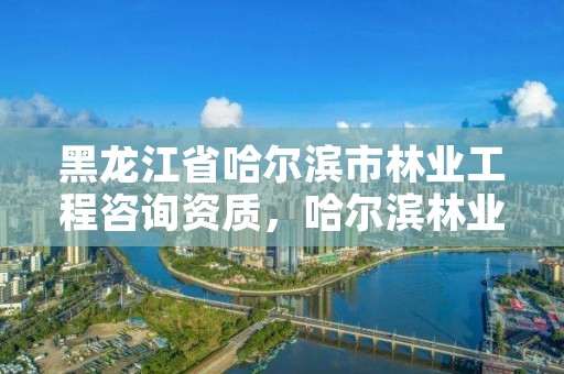 黑龙江省哈尔滨市林业工程咨询资质,哈尔滨林业服务总站