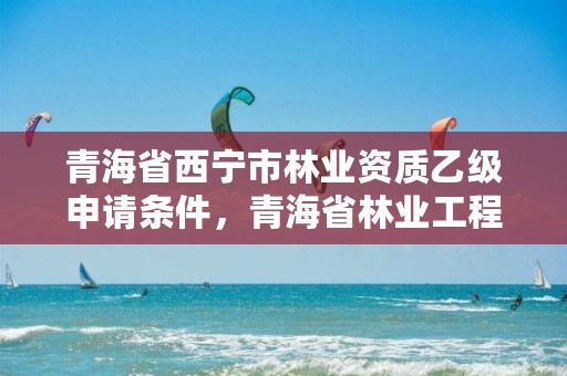 青海省西宁市林业资质乙级申请条件，青海省林业工程咨询中心