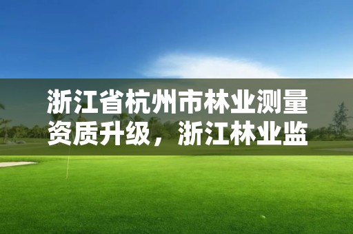 浙江省杭州市林业测量资质升级,浙江林业监测