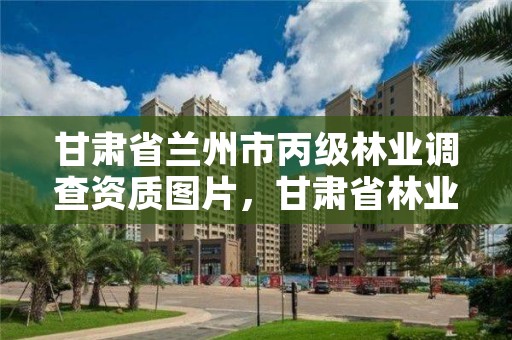 甘肃省兰州市丙级林业调查资质图片,甘肃省林业局电话号码多少