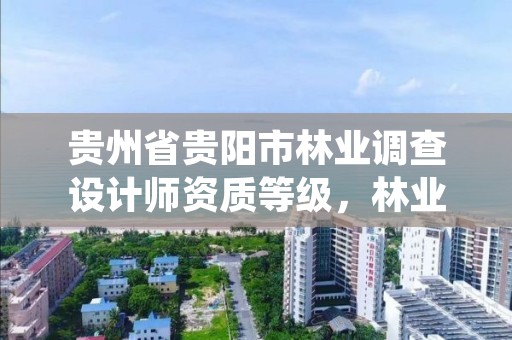 贵州省贵阳市林业调查设计师资质等级,林业调查设计公司介绍