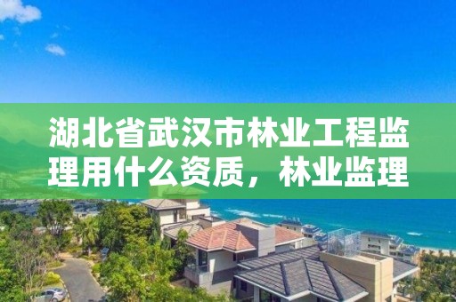 湖北省武汉市林业工程监理用什么资质,林业监理资质怎么考