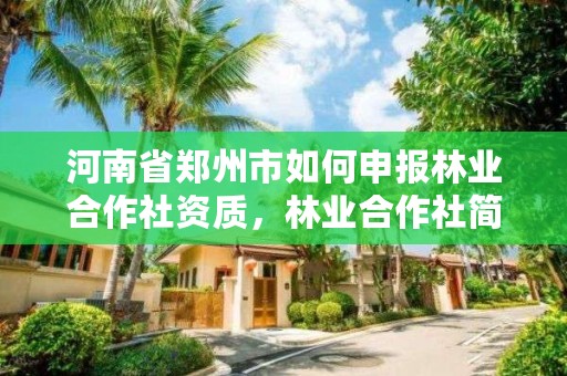 河南省郑州市如何申报林业合作社资质,林业合作社简介
