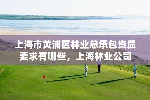 上海市黄浦区林业总承包资质要求有哪些,上海林业公司