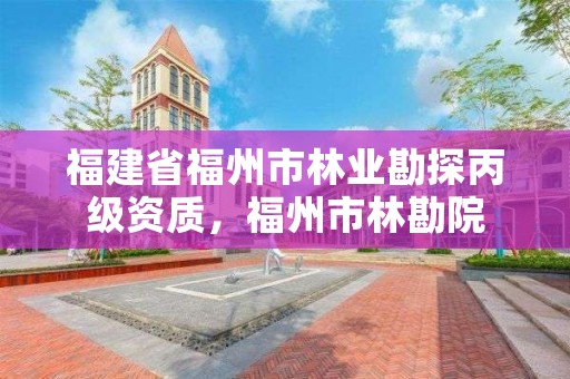 福建省福州市林业勘探丙级资质,福州市林勘院