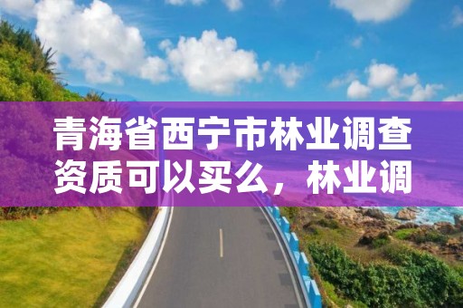 青海省西宁市林业调查资质可以买么,林业调查规划资质单位有哪些