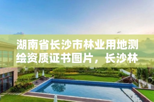 湖南省长沙市林业用地测绘资质证书图片,长沙林业勘察设计院
