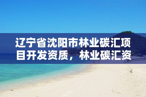 辽宁省沈阳市林业碳汇项目开发资质，林业碳汇资产管理公司