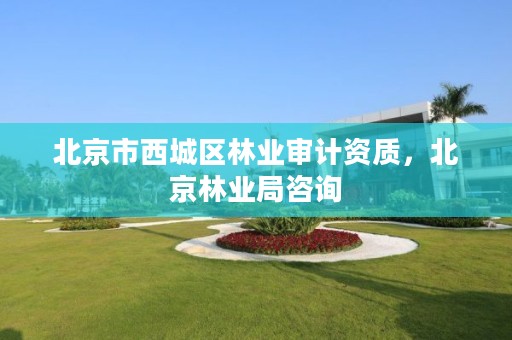 北京市西城区林业审计资质,北京林业局咨询