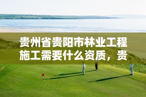 贵州省贵阳市林业工程施工需要什么资质,贵州省林业工程建设协会官网